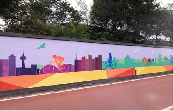  雅江墙体彩绘-围墙