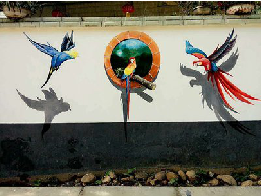  雅江视觉错位-3D墙绘设计