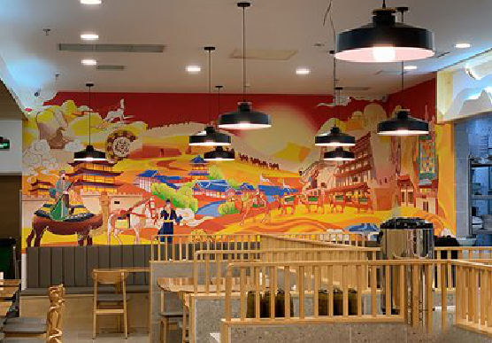  雅江商业空间彩绘介绍。