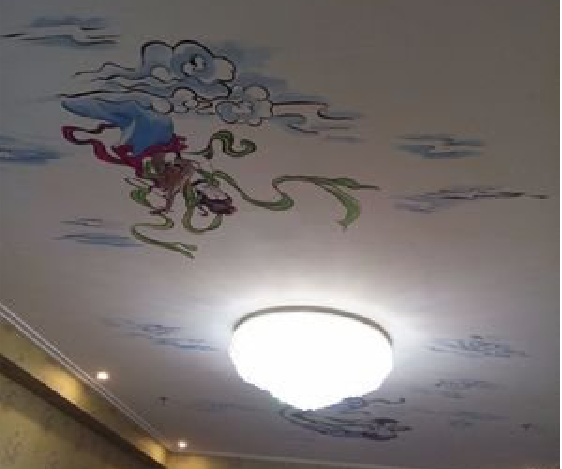  雅江如何快速绘制天花板上的手绘墙？