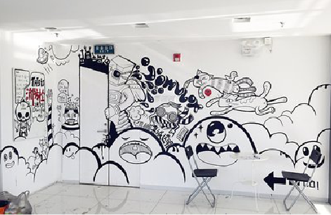  雅江手绘墙并非传统涂鸦。